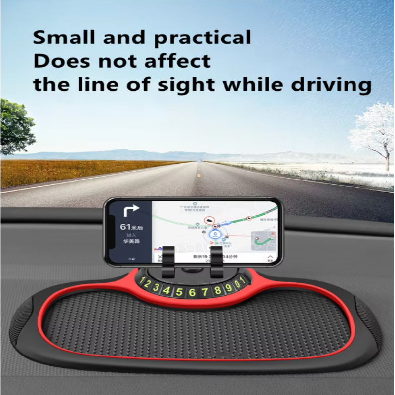 Holder360° PhoneMat 1+1 GRATIS: Multifunksjonell Sklisikker Dashbord Telefonmatte
