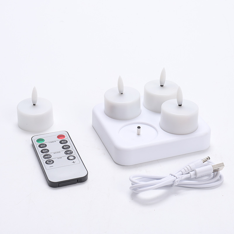 Ledsen™ CozyCandles: Genopladelige 3D Bærbare LED Te Hyggelige Stearinlys Lys