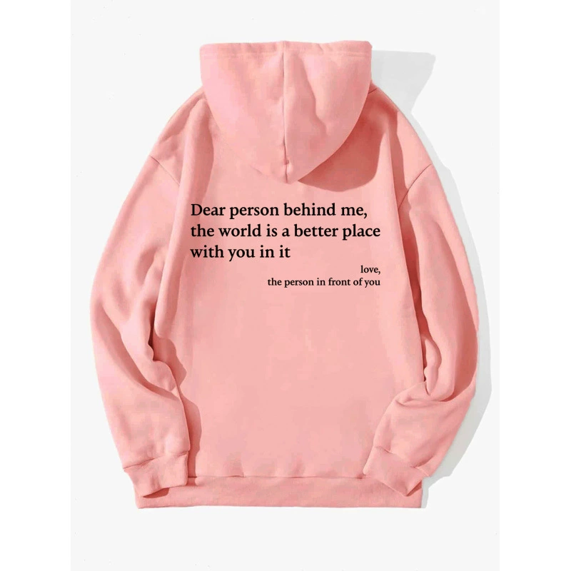 Icone™ DearHoodie: Hettegenser Med Budskapsprint På For- Og Bakside
