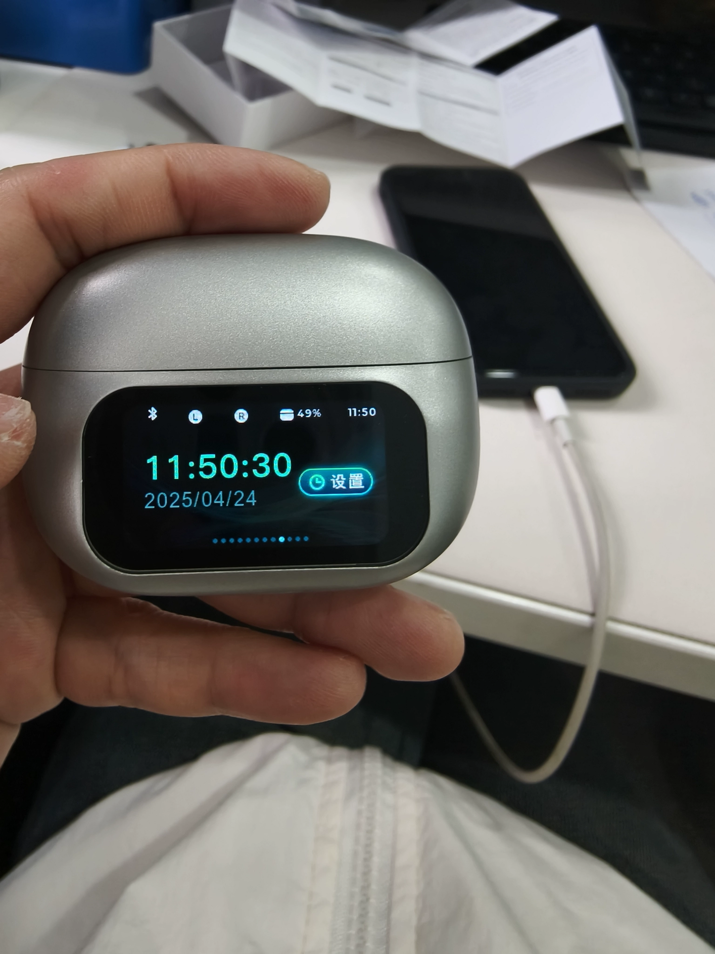SmartEarbuds: Trådløs Øreklips Bluetooth-ørepropper Med Smart Skjerm Display