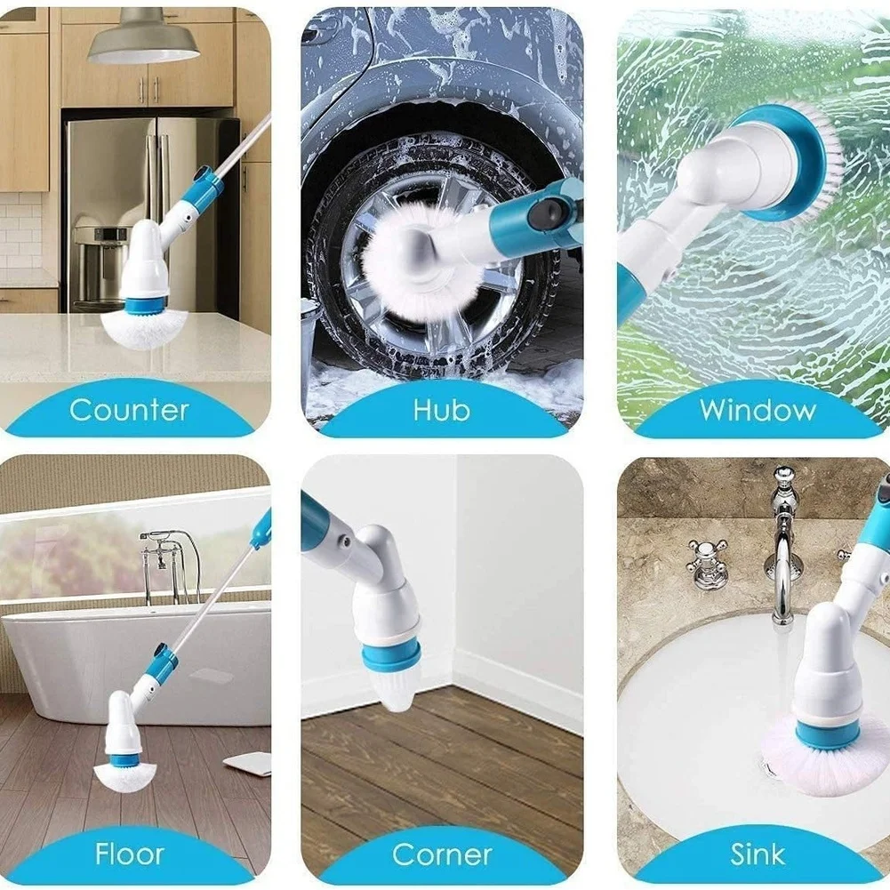 Cleaner Pro° TurboScrub: Elektrisk 360 Turbo Spin Rengøringsbørste