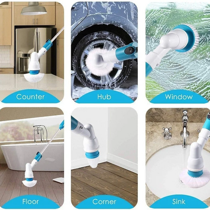 Cleaner Pro° TurboScrub: Elektrisk 360 Turbo Spin Rengøringsbørste