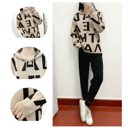 Icone™ PremiumWear: Komfortabel Daglig Premium Wear Hoodie Og Jogger Sæt