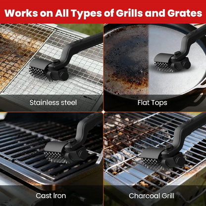 Globetrek° PowerBrush: Elektrisk Power Grill Rengøringsbørste Med Rotationsdybderengøring