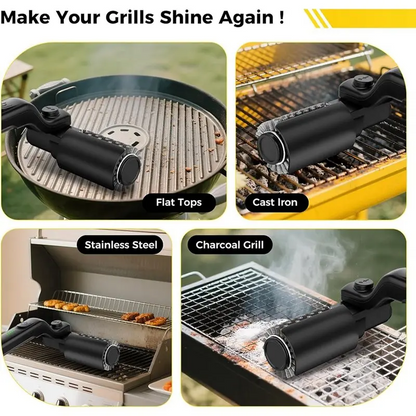 Globetrek° PowerBrush: Elektrisk Power Grill Rengøringsbørste Med Rotationsdybderengøring