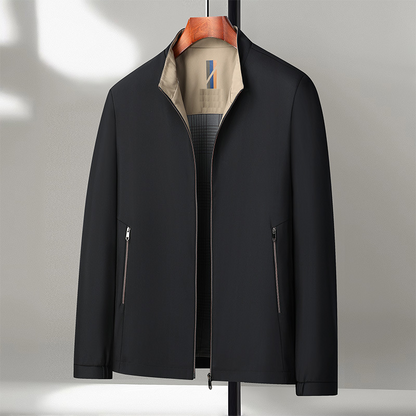 Icone™ CasualJacket: Stående krage casual glidelåsjakke til menn