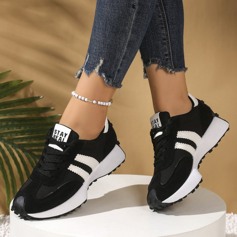 Happy™ PlatformSneakers: Stilige Avslappede Lettvekt Plattformsneakers