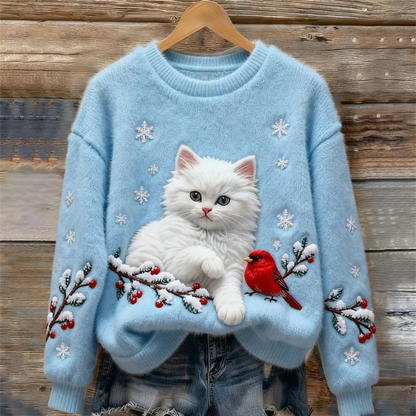 Icone™ AnimalSweater - Stilfuld Hyggelig Komfort Passe Dyresweater Print