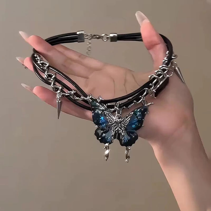 Jewelance™ ButterflyChoker 1+1 GRATIS: Motebevisst Fantastisk Skinnende Spisset Sommerfuglchoker
