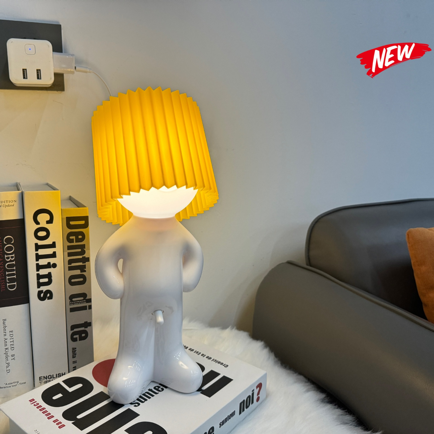 Ledsen™ BoyLamp: Sjarmerende Liten Dekorativ LED Guttelampe