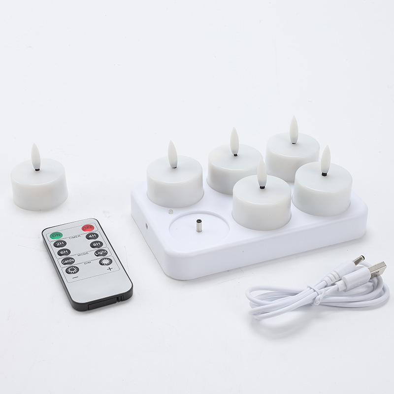 Ledsen™ CozyCandles: Genopladelige 3D Bærbare LED Te Hyggelige Stearinlys Lys