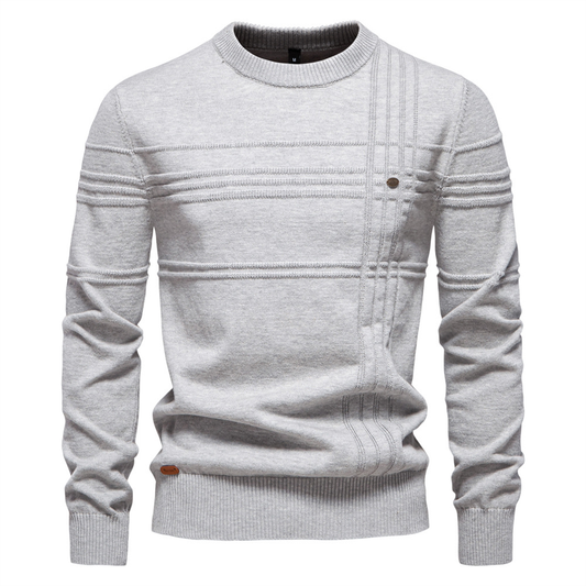 Icone™ StylishSweater: Herre Rund Hals Varm Stilig Genser