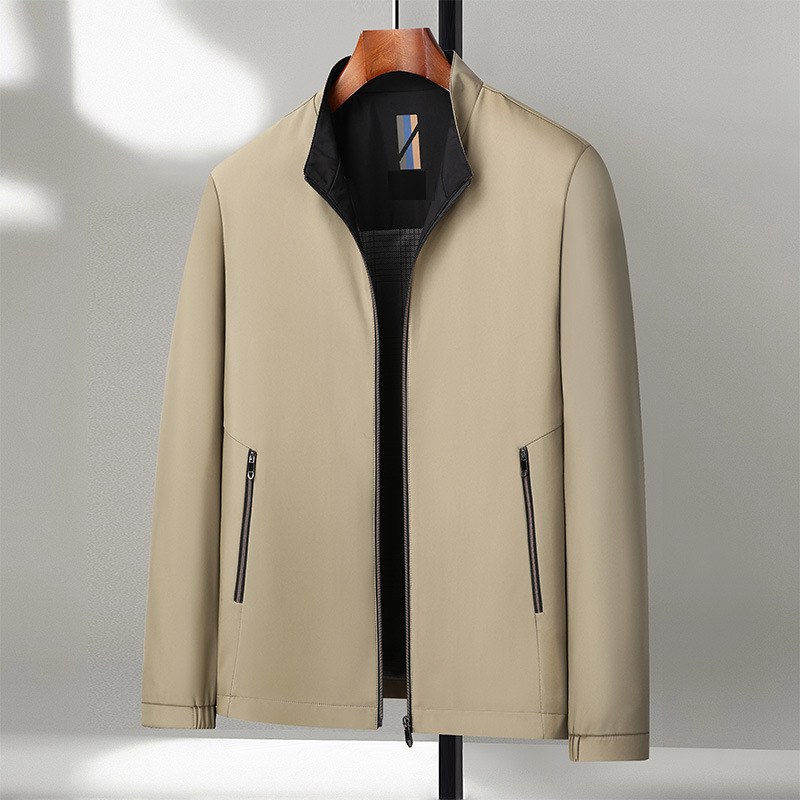 Icone™ CasualJacket: Stående krage casual glidelåsjakke til menn