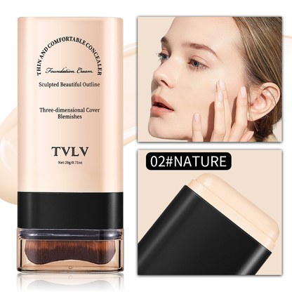 FoundationStick 1+1 GRATIS: Glatt Naturlig Dekning Foundationstick På Farten