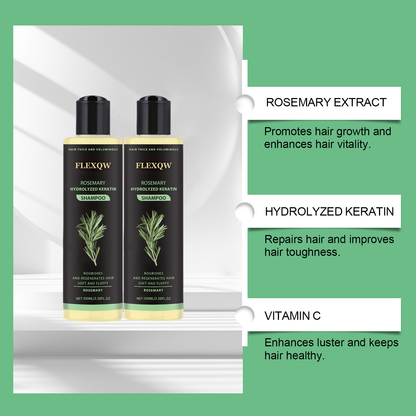 Rose® GlowShampoo 1+1 GRATIS: Naturlig Keratin Reparation Dyb Hydrering Og Strålende Glans Glow Shampoo