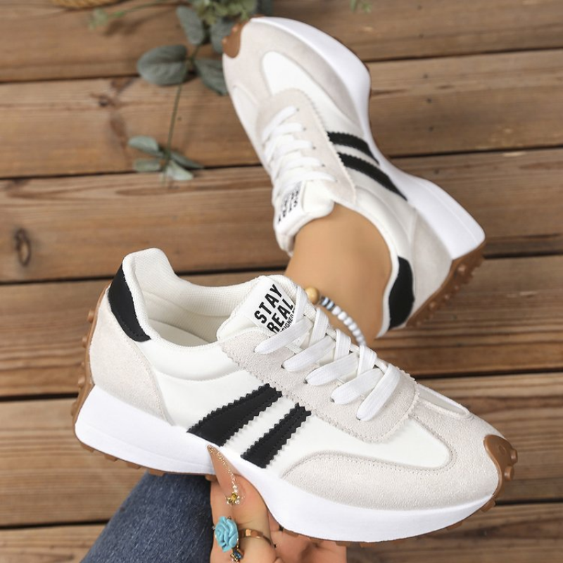 Happy™ PlatformSneakers: Stilige Avslappede Lettvekt Plattformsneakers