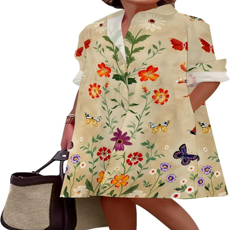 Icone™ TimelessDress: Alle Sesonger Tidløs Stil Komfortabel Elegant Kjole