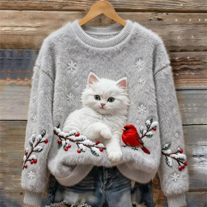 Icone™ AnimalSweater - Stilfuld Hyggelig Komfort Passe Dyresweater Print