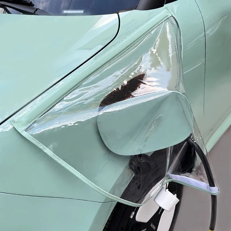PortCover 1+1 GRATIS: Gennemsigtig Vandtæt Elektrisk Køretøj Opladningsport Dække