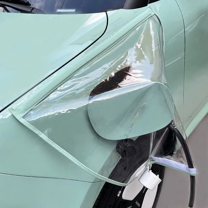 PortCover 1+1 GRATIS: Gennemsigtig Vandtæt Elektrisk Køretøj Opladningsport Dække