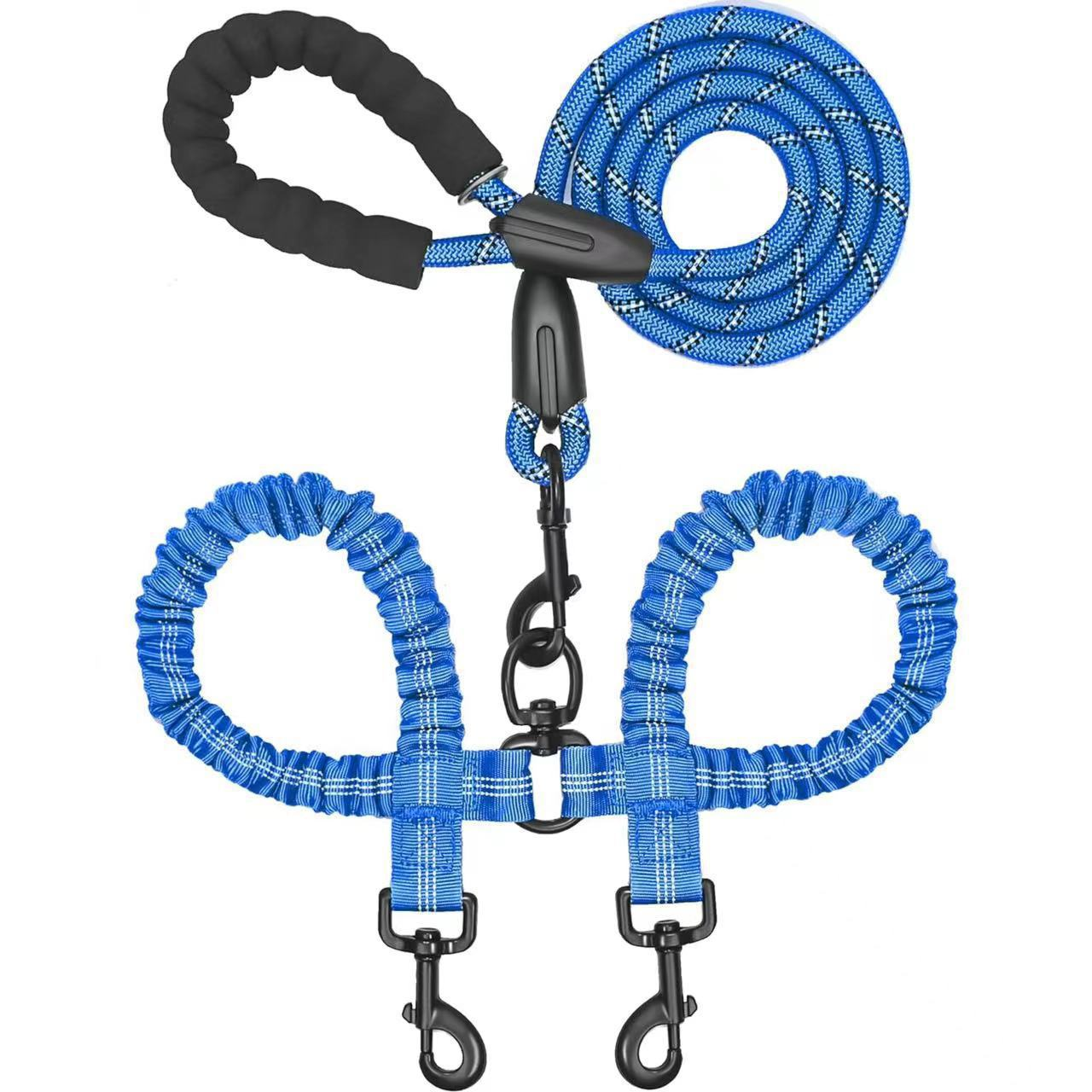 DogFri™ DogLeash: Flokefri 360° Roterbar Dobbel Tur Hundesnor