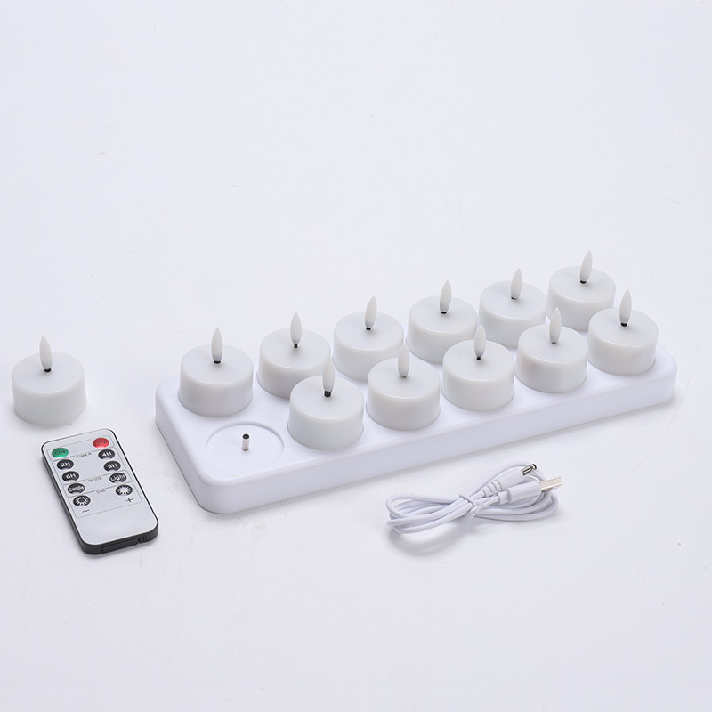 Ledsen™ CozyCandles: Genopladelige 3D Bærbare LED Te Hyggelige Stearinlys Lys