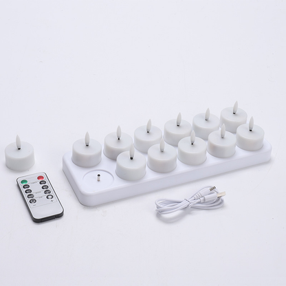 Ledsen™ CozyCandles: Genopladelige 3D Bærbare LED Te Hyggelige Stearinlys Lys