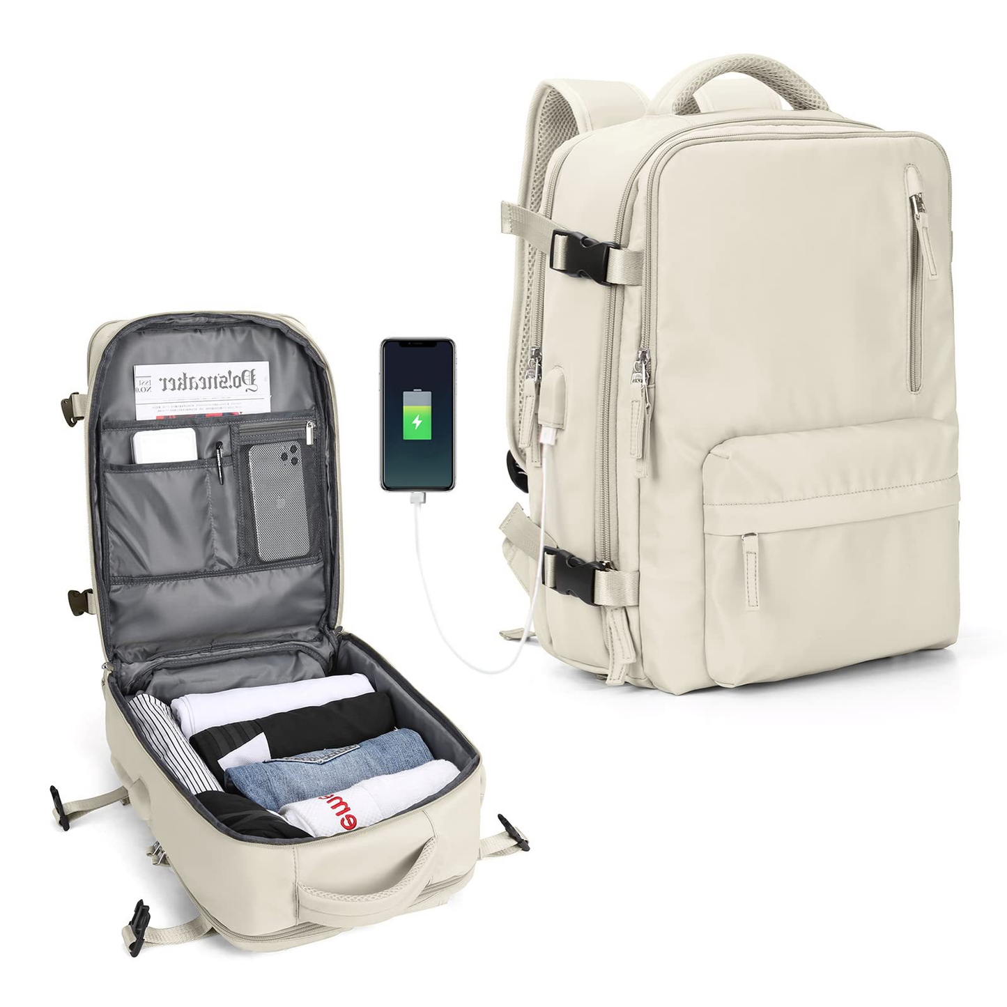 Icone™ TravelPack: Stor, holdbar og vanntett reiseryggsekk