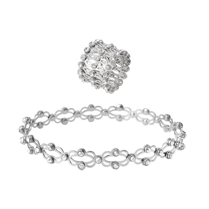Jewelance™ FlexRing 1+1 GRATIS: Elegant Design Stilfuld Fleksibel Smykke Ring Armbånd