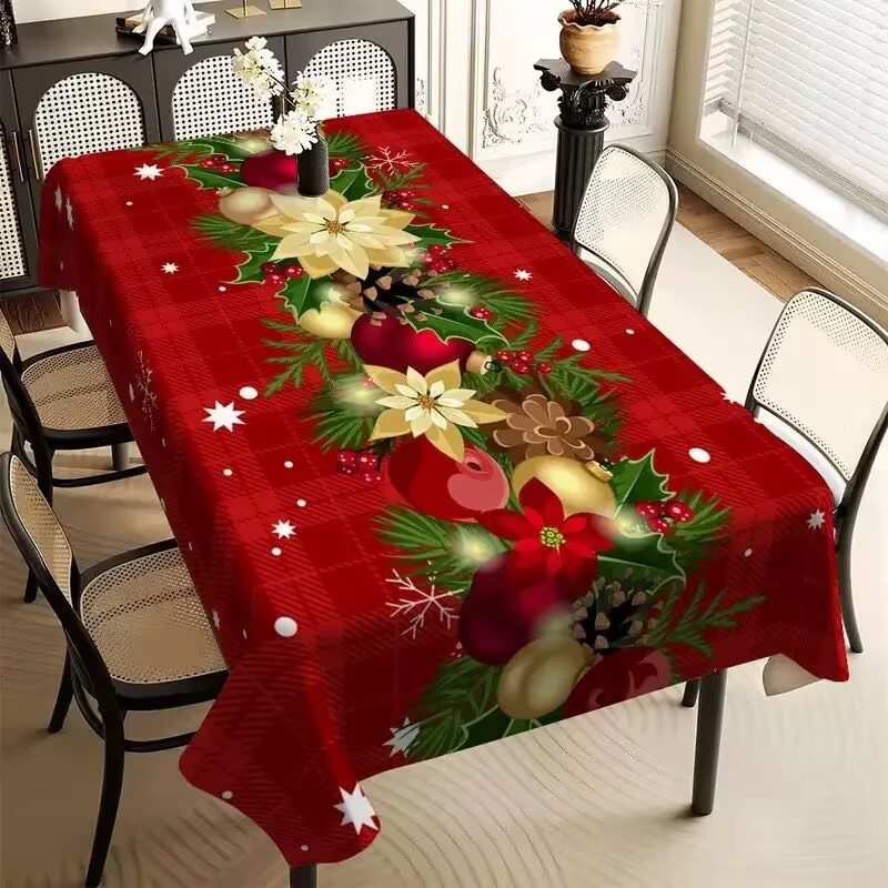 Globetrek° TableCovers: Slitesterk Rektangulær Julebordduker