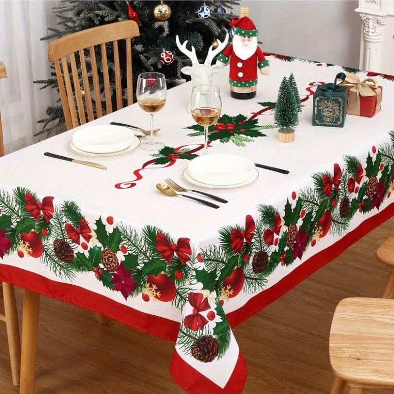 Globetrek° TableCovers: Slitesterk Rektangulær Julebordduker