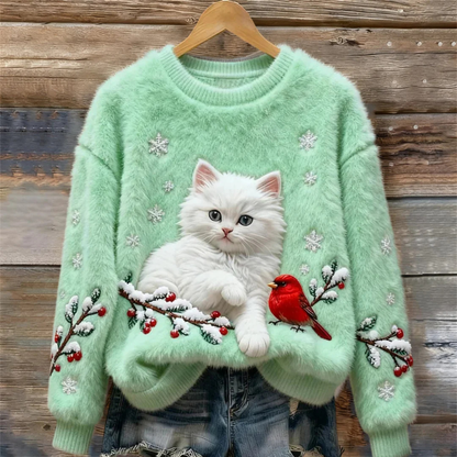 Icone™ AnimalSweater - Stilfuld Hyggelig Komfort Passe Dyresweater Print
