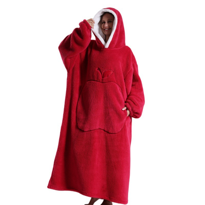 Icone™ BlanketHoodie: Plysj, oversized for heldagsvarme teppehettegenser