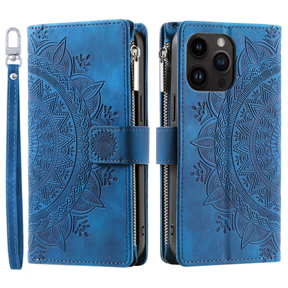 Icone™ WalletCase: Premium Præget Flip Cover Slankt Telefon Tegnebogs Etui