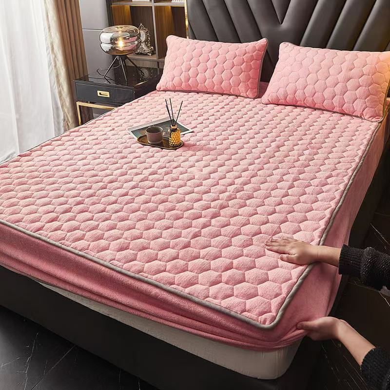 Icone™ CozyBedsheet: Tæt-Fittende Tykk Tekstureret Hyggeligt Sengetøj