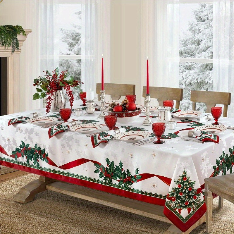 Globetrek° TableCovers: Slitesterk Rektangulær Julebordduker