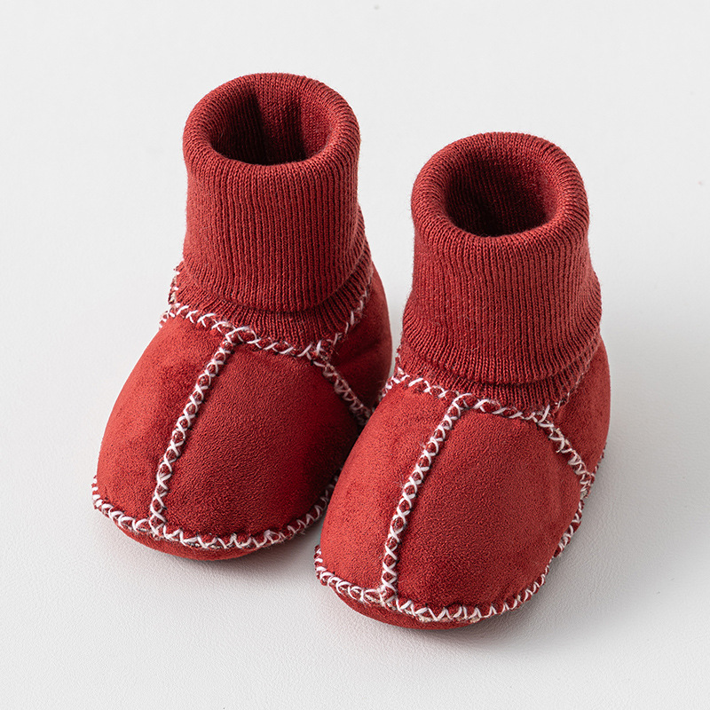 Happy™ InfantSocks 1+1 GRATIS: Elegante Varme Ruskind Krybbesikre Spedbarnssokker