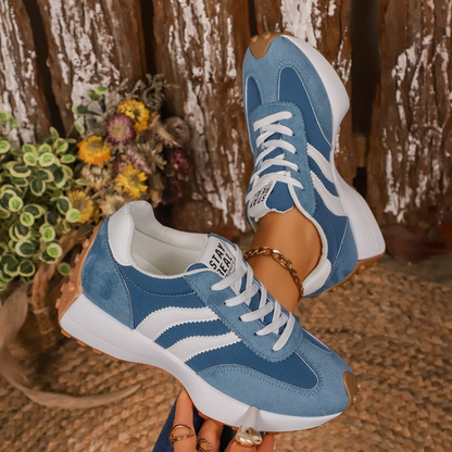 Happy™ PlatformSneakers: Stilige Avslappede Lettvekt Plattformsneakers