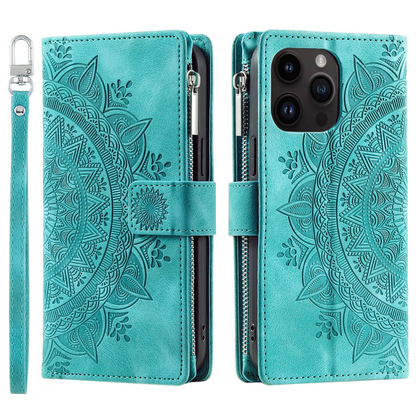 Icone™ WalletCase: Premium Præget Flip Cover Slankt Telefon Tegnebogs Etui