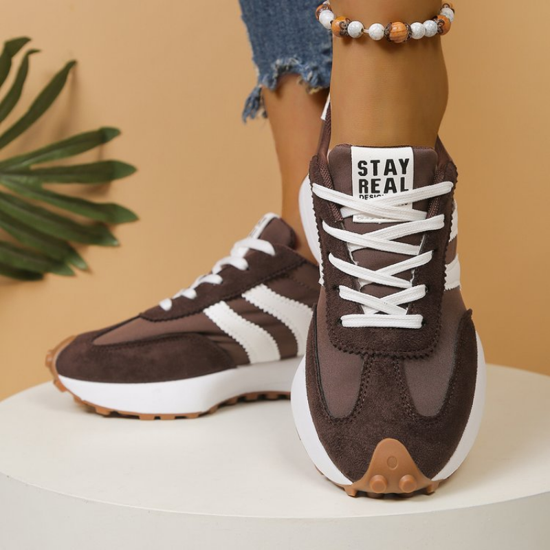 Happy™ PlatformSneakers: Stilige Avslappede Lettvekt Plattformsneakers