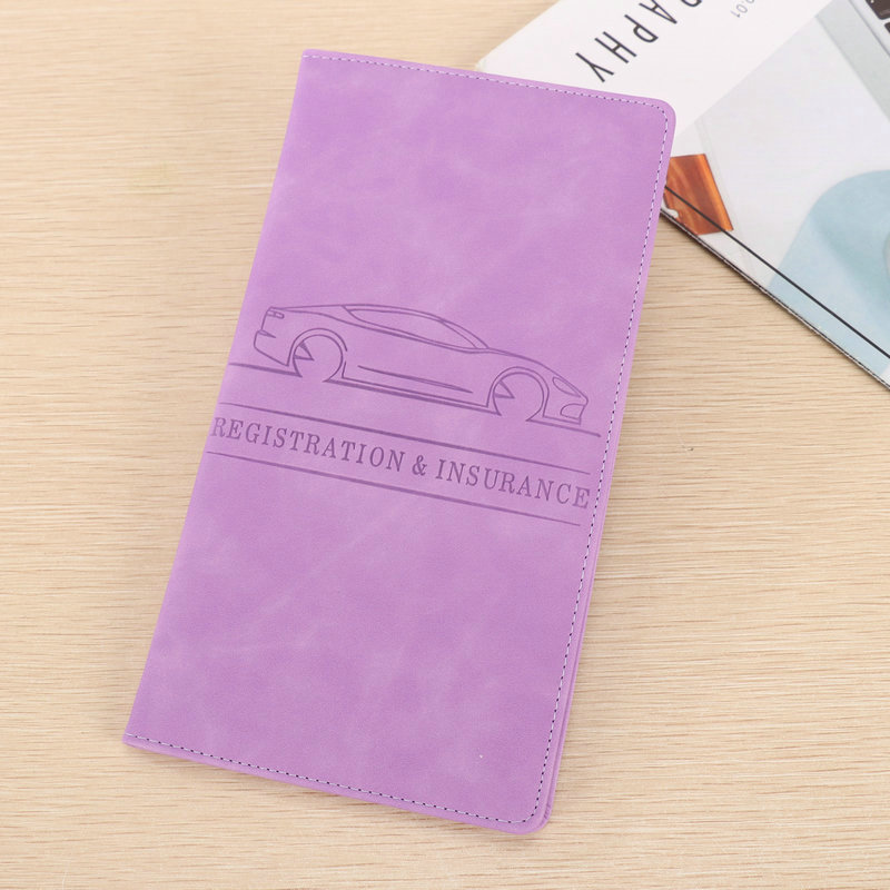 Icone™ DocumentWallet 1+1 GRATIS: Premium Bilregistrering Forsikring Organizer Dokument Lommebok
