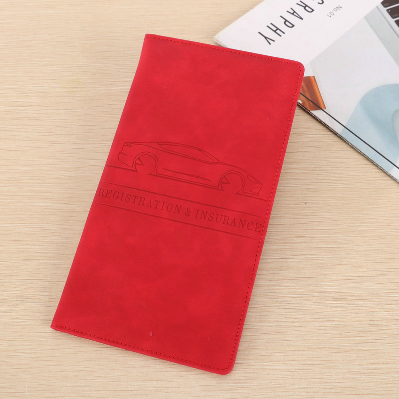 Icone™ DocumentWallet 1+1 GRATIS: Premium Bilregistrering Forsikring Organizer Dokument Lommebok