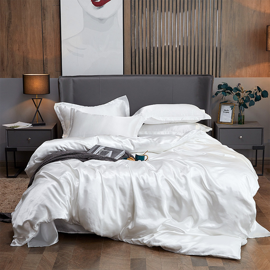SatinSheet - Elegant Silke Glatt Satin Luksuriøst Sengetøy