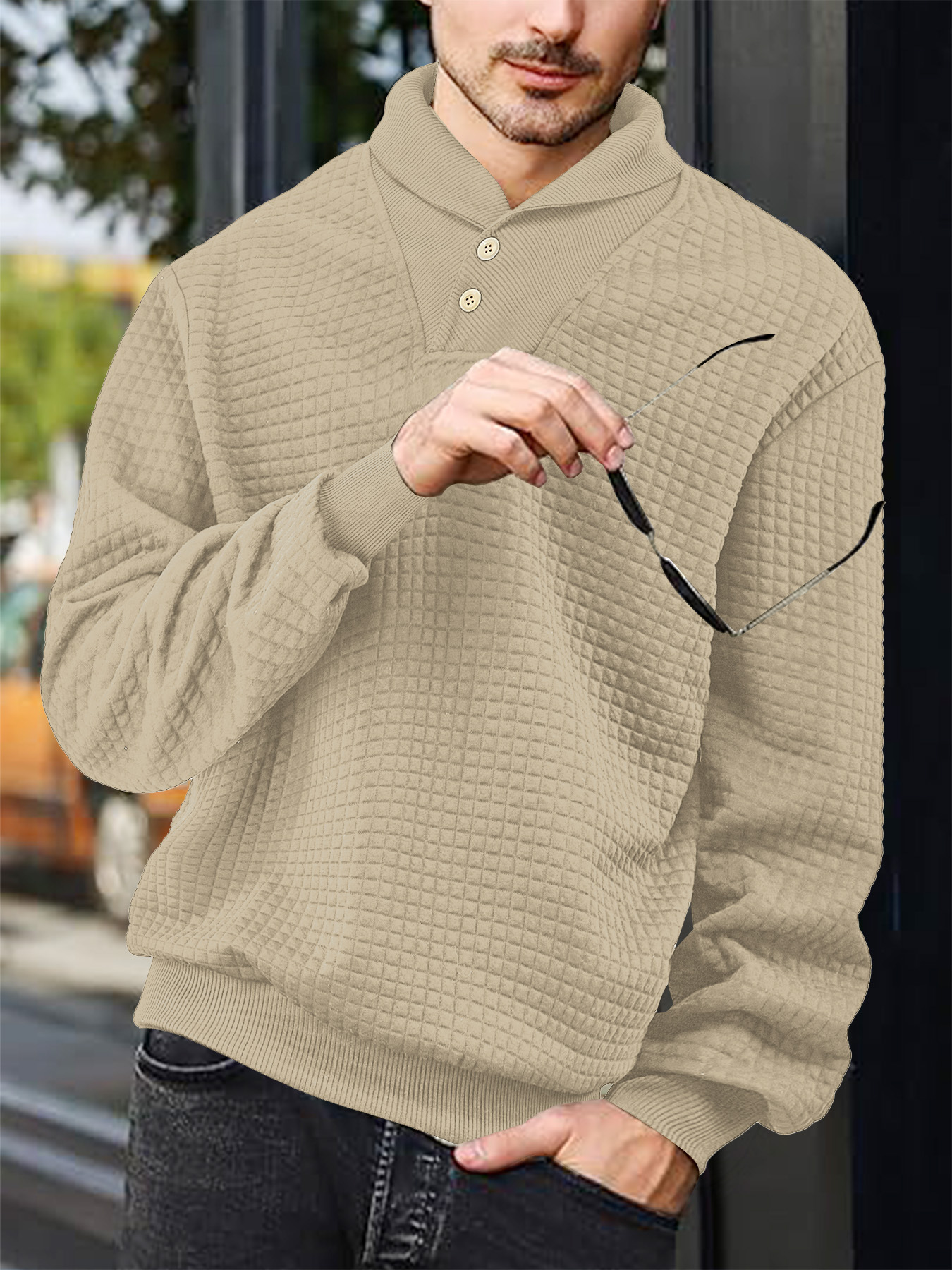 Icone™ LuxurySweater: Premium Luksus Hverdag Komfort Strikket Stil Sweater