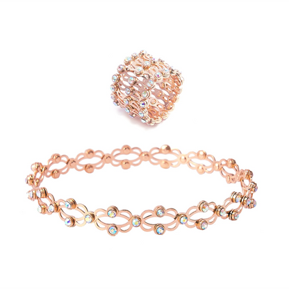 Jewelance™ FlexRing 1+1 GRATIS: Elegant Design Stilfuld Fleksibel Smykke Ring Armbånd