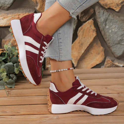 Happy™ PlatformSneakers: Stilige Avslappede Lettvekt Plattformsneakers