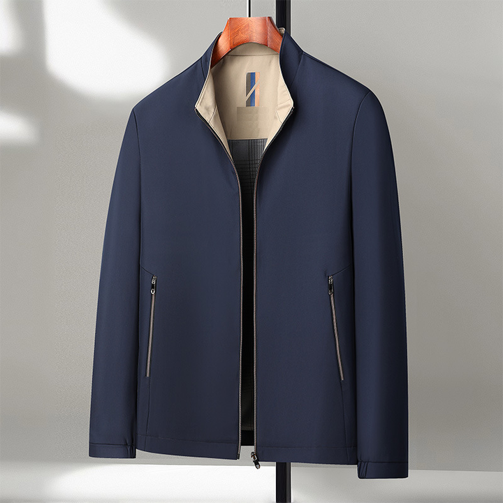 Icone™ CasualJacket: Stående krage casual glidelåsjakke til menn