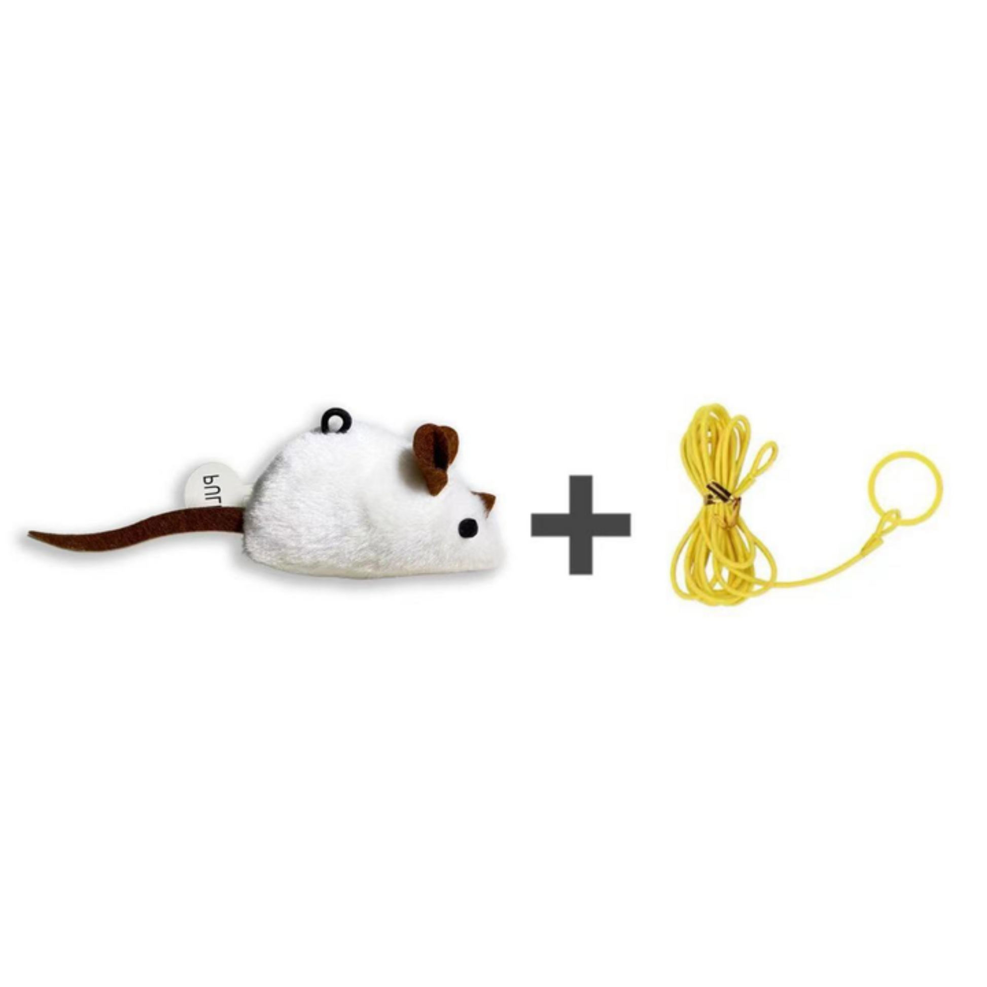 Catfri® SqueakyMouse 1+1 GRATIS: Realistisk Interaktiv Plysj Katteleke Pipende Mus