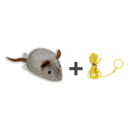 Catfri® SqueakyMouse 1+1 GRATIS: Realistisk Interaktiv Plysj Katteleke Pipende Mus