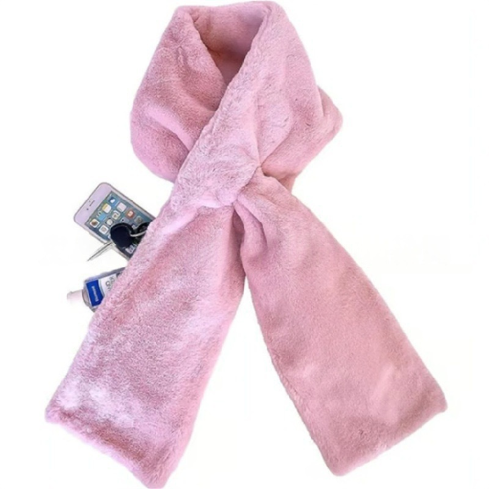 Icone™ PocketScarf: Stilfullt vinterhalstørkle med gjennomtrekk og lomme